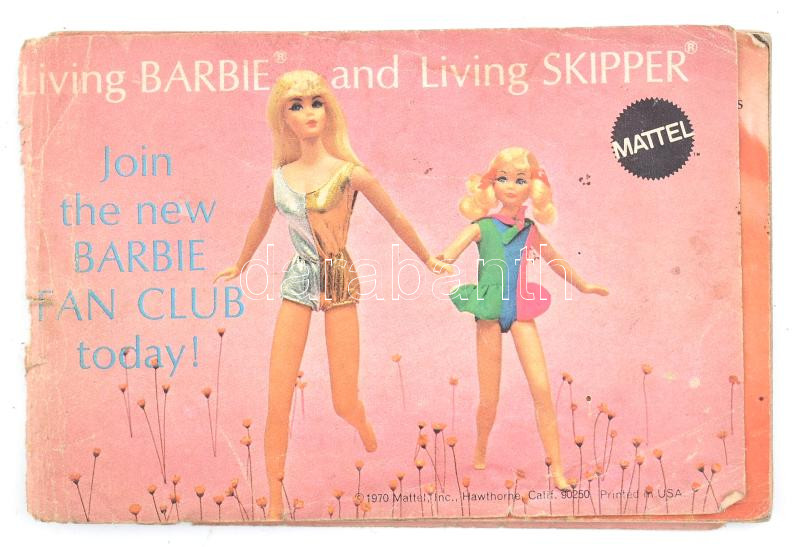 cca 1980 Barbie képes játék baba katalógus, megviselt állapotban 34 p - Image 2