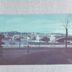cca 1940-1950 Budapest, Horthy Miklós híd, színes diapozitív, 2 db - Image 2