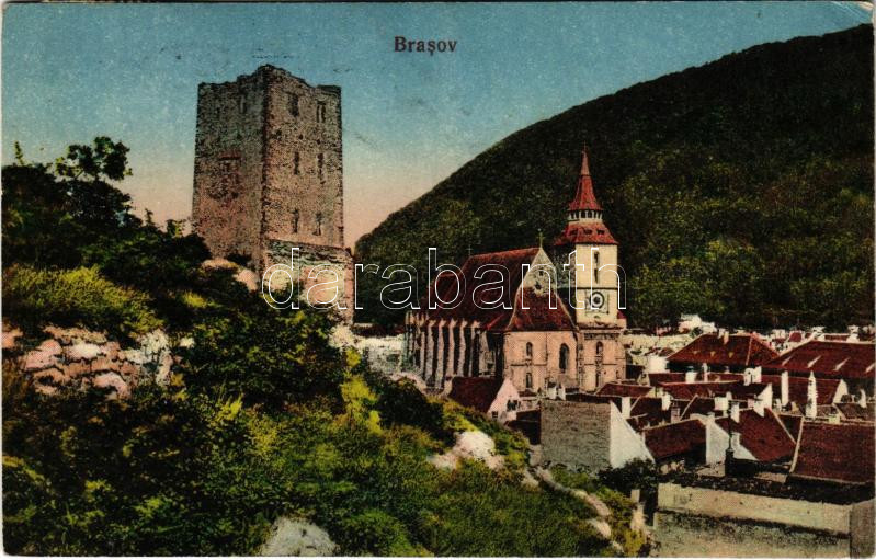 1928 Brassó, Kronstadt, Brasov; Fekete templom / church (EK)