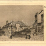 Budapest II. Széna tér, Régi Szent János kórház, villamos (non PC)