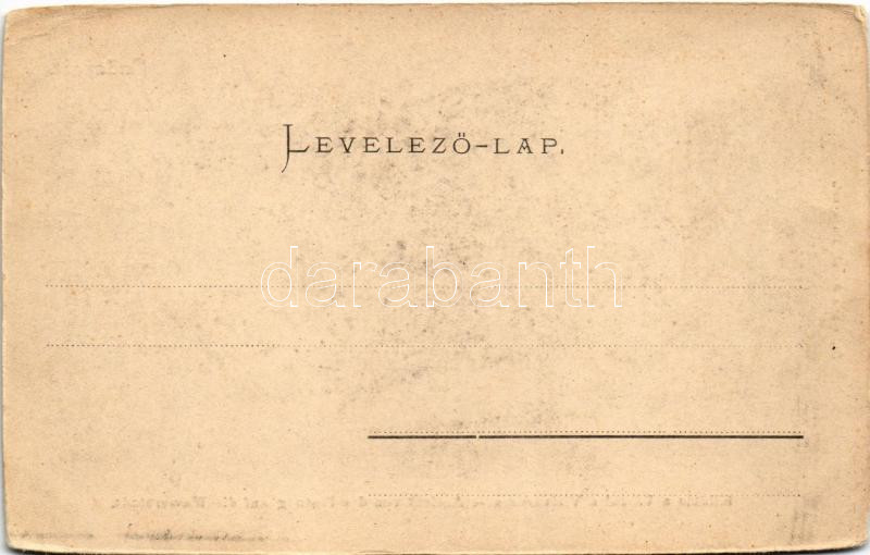 Budapest I. Kilátás a várról a Vízivárosra. Ganz Antal 59. (vágott / cut) - Image 2