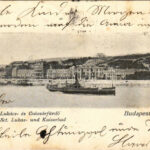 1903 Budapest II. Szent Lukács és Császár fürdő, gőzhajó (fl)
