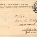 1906 Boldog Újévet! / New Year greeting art postcard. Art Nouveau, Emb. litho (EK) - Image 2