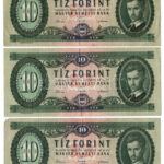 1962. 10Ft (4x) + 1969. 10Ft + 1980. 20Ft (4x) T:III,III- közte folt, kis szakadás