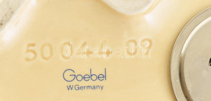 Goebel macskás porcelán persely. Jelzett, hibátlan 12x9 cm - Image 2