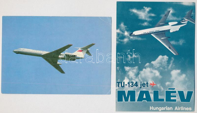 36 db MODERN magyar MALÉV repülős motívum képeslap, egyformák is - Image 2