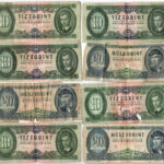 1962-1969. 10ft (5x) + 1980. 20ft (3x) T:III-IV anyaghiány, firka Adamo F6, F7, F17