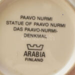 Arabia finn dísztányér, Olimpiai stadion előtt, jelzett, kopásokkal, d: 12 cm - Image 2