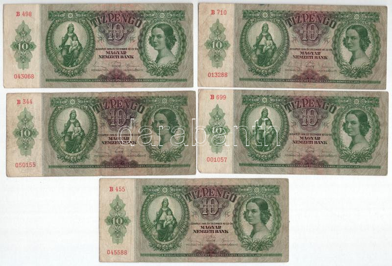 1936. 10P (5x) T:III,III- Adamo P9