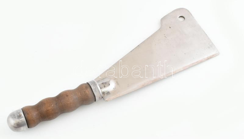 Régi hentes bárd, korának megfelelő állapotban, h: 30 cm