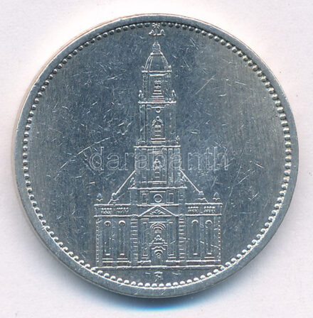Német Harmadik Birodalom 1935A 5M Ag 'Garnisonkirche' T:2 German Third Reich 1935A 5 Reichsmark Ag 'Garnisonkirche' C:XF Krause KM#83