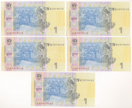 Ukrajna 2011. 1H (7x) T:1 Ukraine 2011. 1 Hryvnia (7x) T:UNC