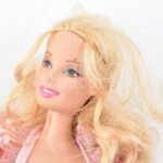 2 db Barbie baba, egyik szoknyája világít és pörög, működik, új elemmel, 29 cm - Image 2