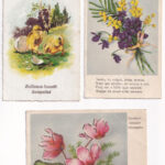 12 db RÉGI ünnepi üdvözlő és motívum képeslap / 12 pre-1945 holiday greeting and motive postcards - Image 2