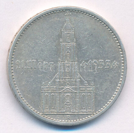 Német Harmadik Birodalom 1934A 5M Ag 'Náci hatalom első évfordulója' T:2,2- German Third Empire 1934A 5 Reichsmark Ag '1st Anniversary of Nazi rule' C:XF,VF Krause KM#82