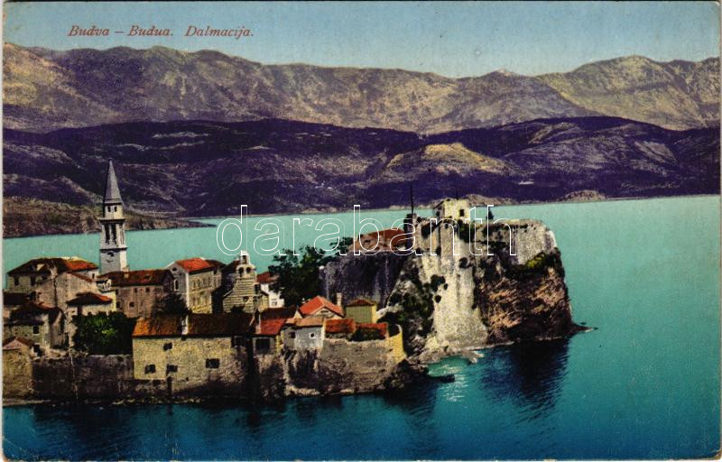 1918 Budva, Budua (Dalmatia); (wet corner)