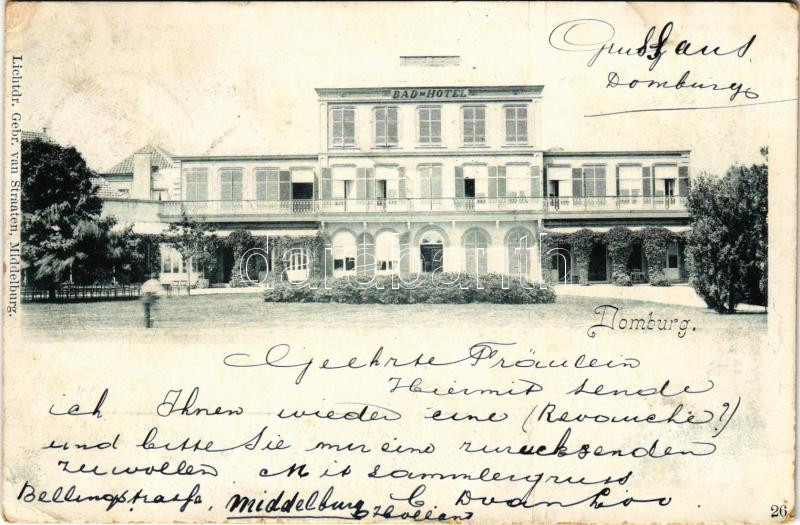 1899 (Vorläufer) Domburg (Middelburg), Bad-Hotel / spa hotel (fa)
