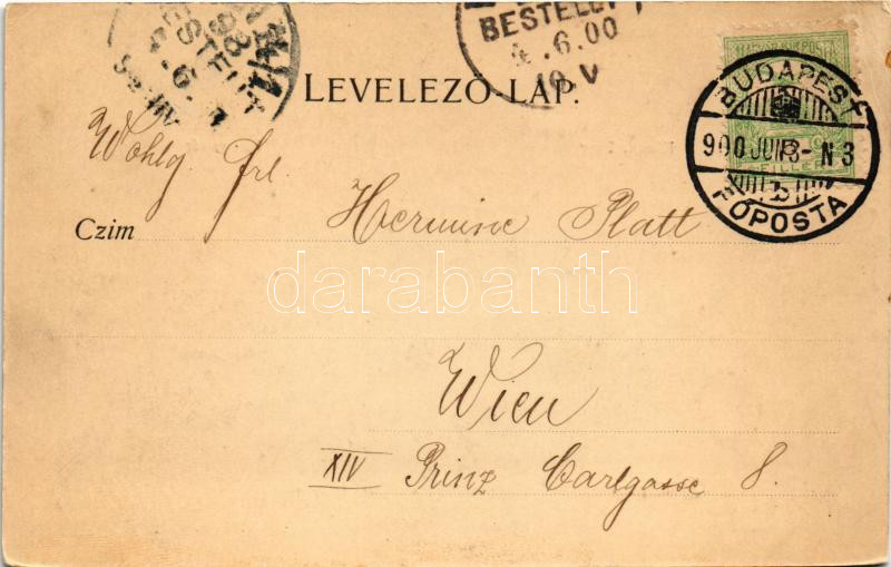 1900 Budapest I. Királyi vár. Walter Haertel No. 1709. (EK) - Image 2