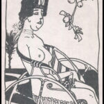 Tichy Gyula (1879-1920): Akt, nyomat utólagos jelzéssel, paszpartuban, 12×8 cm - Image 2