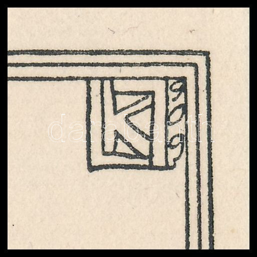 Kozma Lajos (1884-1948): Fogságban. Cinkográfia, papír, jelzett a cinkográfián, paszpartuban, 20×17 cm - Image 2