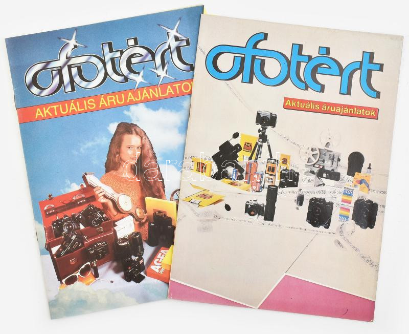 cca 1980 2 db Ofotért képes katalógus, magazin