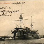 1905 SMS Tegetthoff az Osztrák-Magyar Haditengerészet Tegetthoff-osztályú csatahajója / SM Schlachtschiff 'Tegetthoff', K.u.K. Kriegsmarine / SMS Tegetthoff, Austro-Hungarian Navy Tegetthoff-class battleship