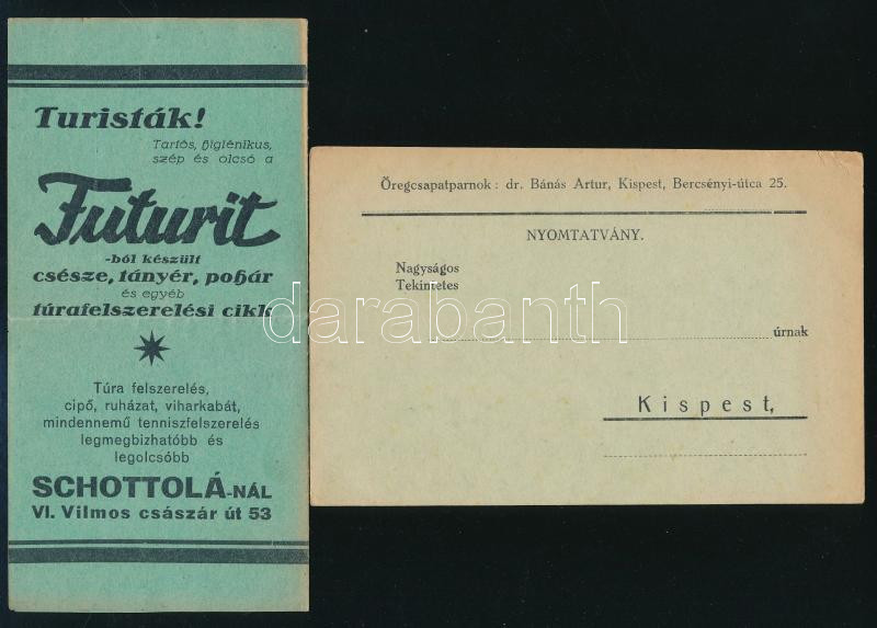 1903-1935 4 db cserkész levelezőlap és nyomtatvány - Image 4