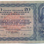 Svájc 1931. 20Fr '23N 065094' T:II- Switzerland 1931. 20 Francs '23N 065094' C:VF Krause P#39c.33