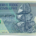 Zimbabwe 2020. 20$ 'AG8889601' T:I Zimbabwe 2020. 20 Dollars 'AG8889601' C:UNC Krause P#104
