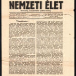 1922 A Nemzeti élet c. keresztény nemzetvédelmi lap 4. száma