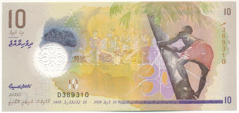 Maldív-szigetek 2018. 10R T:I Maldives 2018. 10 Rufiyaa C:UNC Krause P#26