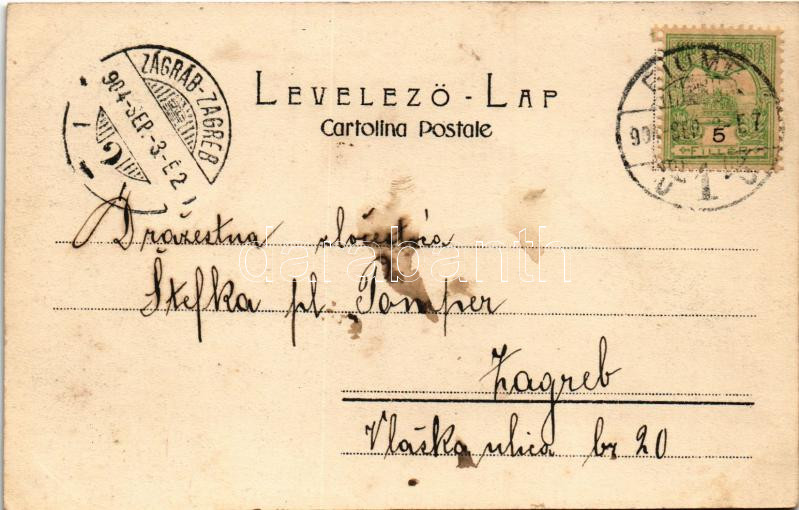 1904 Fiume, Rijeka; Canale della Fiumara / canal - Image 2