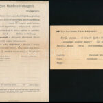cca 1910 Siófoki Országos Gazdagyűlés meghívó, befizetési csekk, boríték