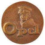 2001. '10 éves az Opel Magyarországon' bronz emlékérem eredeti dísztokban (53mm) T:1