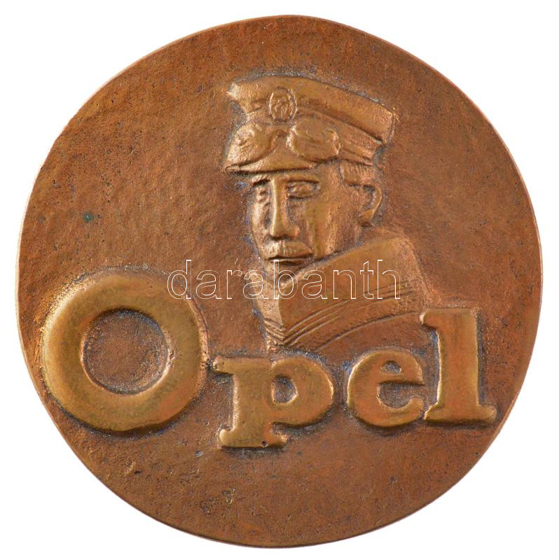 2001. '10 éves az Opel Magyarországon' bronz emlékérem eredeti dísztokban (53mm) T:1