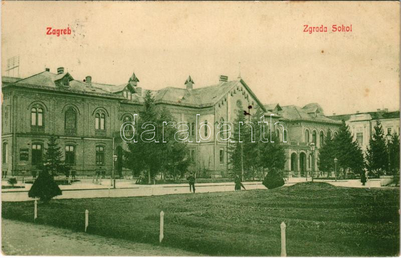 1912 Zagreb, Agram, Zágráb; Zgrada Sokol / Sokol movement's building