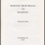 Márton Áron írásai és beszédei I-II. Gyulafehérvár, 1996-97, k.n.. Kiadói papírkötés, kissé kopott borítóval. - Image 2