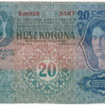 1913. 20K felülbélyegzés nélkül 'II. kiadás' T:III Adamo K17