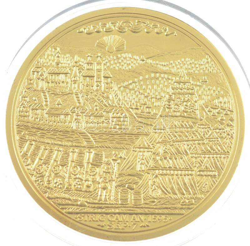 DN 'Magyarok Kincstára - II. Mátyás 16 aranydukát' aranyozott rézötvözet utánveret kapszulában (46mm) T:PP - Image 2