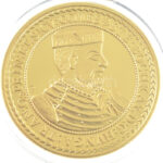 DN 'Magyarok Kincstára - Bocskai István 10 dukát, 1605' aranyozott rézötvözet utánveret kapszulában (46mm) T:PP - Image 2