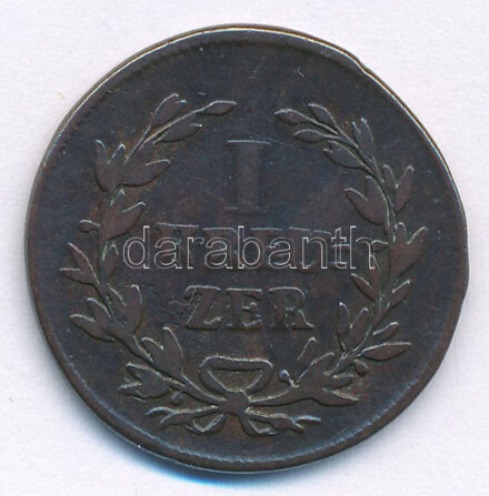 Német Államok / Baden 1817. 1kr Cu T:3 patina, ph. German States / Baden 1817. 1 Kreuzer Cu C:F patina, edge error Krause KM# 166.2