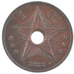 Belga Kongó 1888. 1c Cu T:1- Belgian Congo 1888. 1 Cent Cu C:AU Krause KM#1