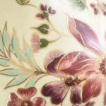 Zsolnay virágmintás porcelán váza, kézzel festett, jelzett, mázhajszálrepedésekkel, m: 18 cm - Image 2