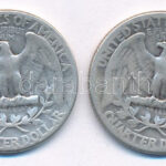 Amerikai Egyesült Államok 1940-1943. 1/4$ Ag 'Washington' (2xklf) T:2-,3 USA 1940-1943. 1/4 Dollar Ag 'Washington' (2xdiff) C:VF,F Krause KM#164 - Image 2