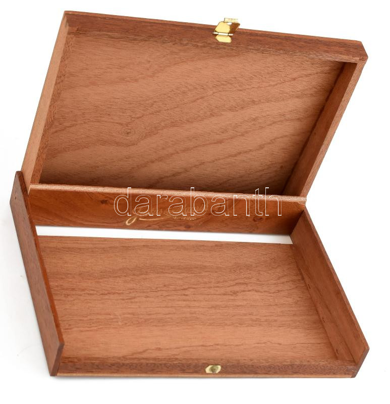 Justus van Maurik exkluzív holland szivaros fadoboz, 22x17x3 cm - Image 2