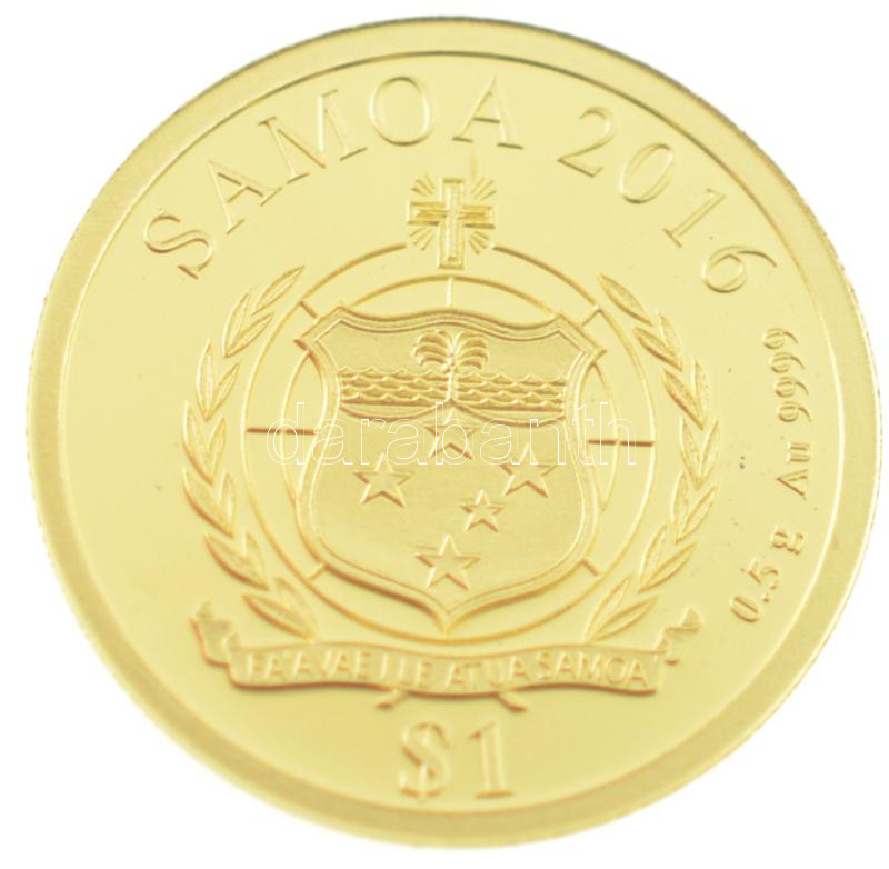 Szamoa 2016. 1$ Au '1956-os forradalom' kapszulában (0,5g/0,999) T:PP Samoa 2016. 1 Dollar 'Revolution 1956' (0,5g/0,999) in capsule C:PP - Image 2