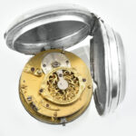 Chopard ezüst (Ag) kulcsos zsebóra XIX.sz. vége. Működik, csiszolt kézi üveggel, kulccsal. Szép állapotban d: 45 mm - Image 2