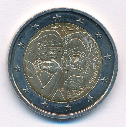 Franciaország 2017. 2E 'Rodin' T:1- France 2017. 2 Euro 'Rodin' C:AU Krause KM# 2362