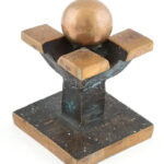 MVA jelzéssel: Kisplasztika. Bronz, kopásokkal, m: 10 cm - Image 2
