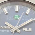 Ginsbo -matic RLS automata karóra ETA 2790 szerkezettel kissé kopott számlappal. Kaucsuk szíjjal. Működő, jó állapotban 40x45 mm - Image 2